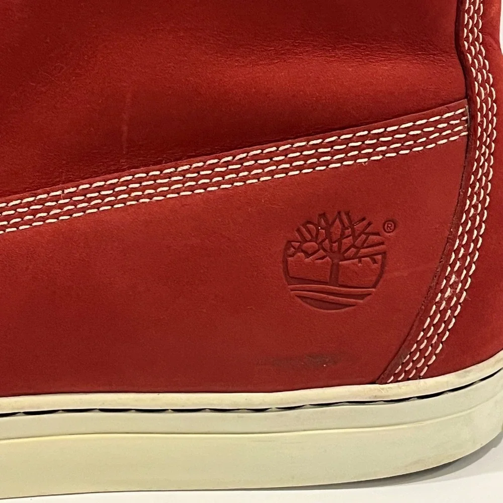 Timberland Earthkeepers Men's Red Leather 6 Inch Boots Size 14W High Top